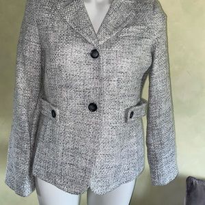 Talbots petites tweed style jacket